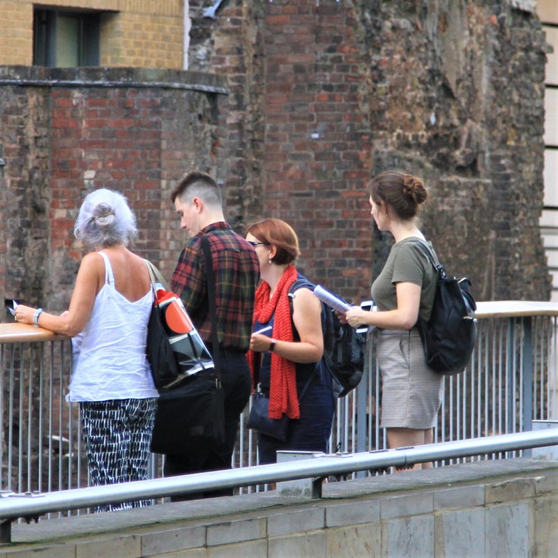 Jodie and group on the Towering London Self Guided walk